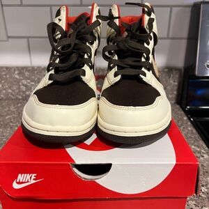 Nike Kids High-Top Sneakers - Black and Cream